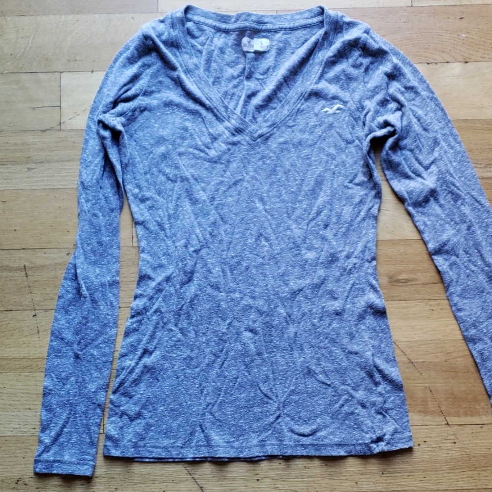 Hollister Grey long sleeve shirt